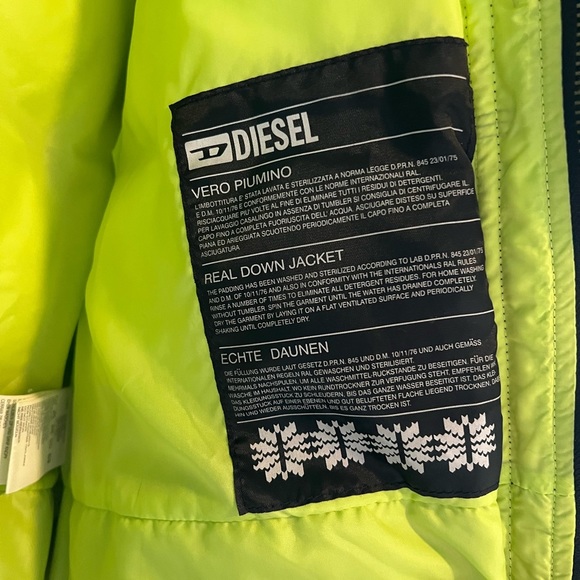 Diesel The Real Down Jacket, Sz L - Picture 8 of 8